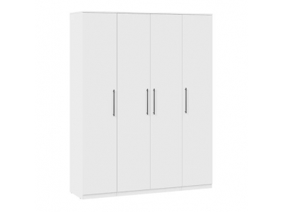 Шкаф комбинированный Агата с 4-мя дверями Белый