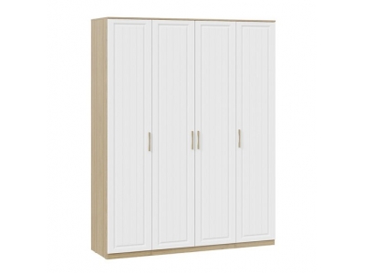 Шкаф комбинированный Сэнди с 4-мя дверями Вяз благородный, Белый