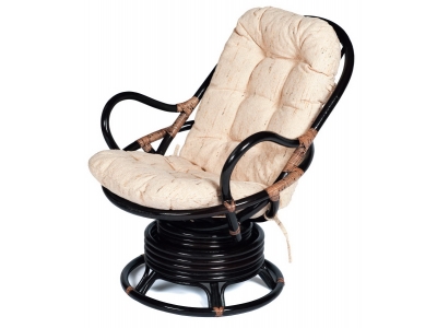Кресло-качалка из ротанга «Флорес» (Flores 5005) + подушка