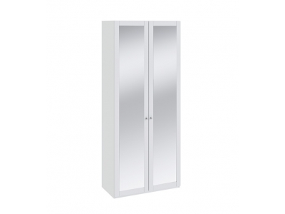 Шкаф для одежды Ривьера с 2-мя зеркальными дверями Белый 452