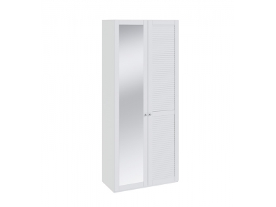 Шкаф для одежды Ривьера с 1-ой зеркальной дверью Белый правый