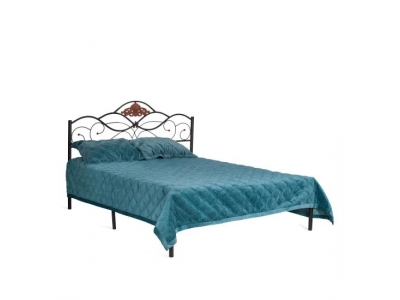 Кровать Federica (mod. AT-881) 160 (Queen bed) красный дуб / чёрный