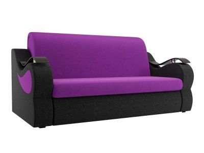 Прямой диван Меркурий (фиолетовый\черный) микровельвет