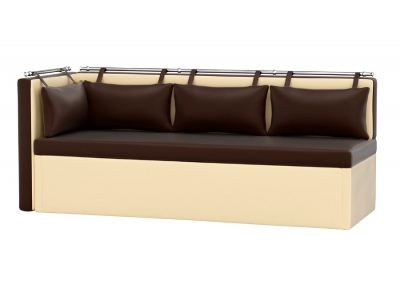 Кухонный диван с углом Метро (экокожа)