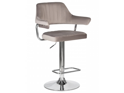 Барный стул 5019-LM CHARLY серый велюр