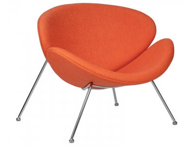 Кресло дизайнерское EMILY LMO-72 оранжевая ткань