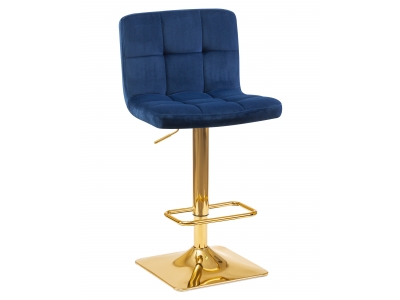 Барный стул LM-5016 GOLDY синий велюр