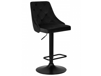 Барный стул LM-5021 BLACK BASE черный велюр