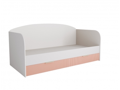 Кровать с ящиками Лавис ДКД2000.1 (корпус белый)