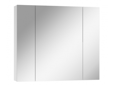 Шкаф-зеркало Норма 80 с тремя дверцами Айсберг