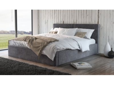 Мягкая кровать Фернандо 1600 (подъемник) Atlanta Grey
