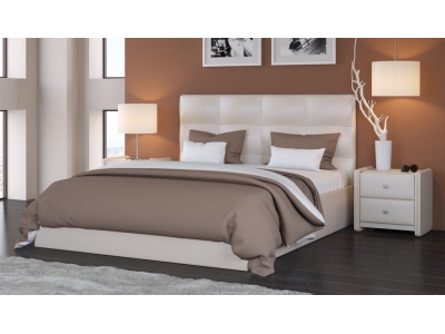 Мягкая кровать Вена 1600 (подъемник) Pearl shell