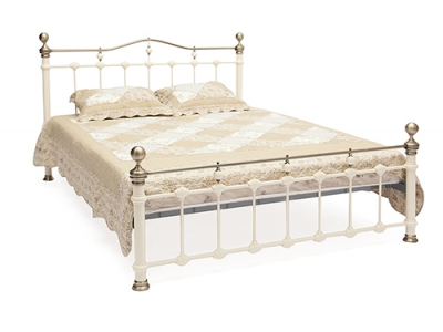 Кровать двуспальная белая «Диана» (Diana) + основание