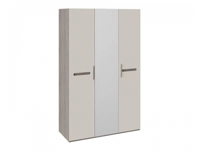 Шкаф комбинированный Фьюжн с 3-мя дверями (Бежевый, Дуб Сонома трюфель)