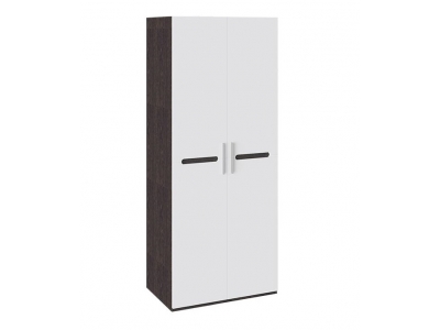 Шкаф для одежды Фьюжн с 2-мя дверями (Белый глянец, Венге Линум)