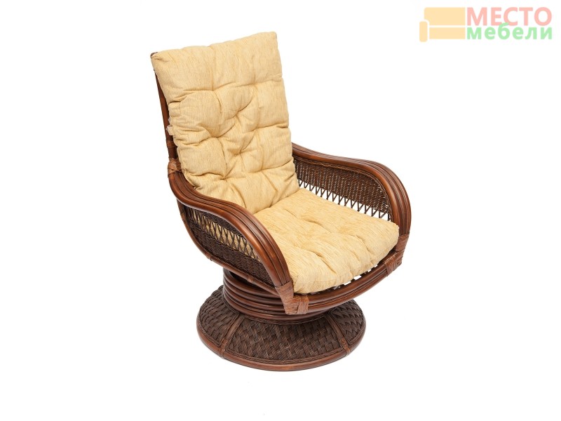 Кресло-качалка из ротанга «Андреа релакс Medium» (Andrea ) + подушка