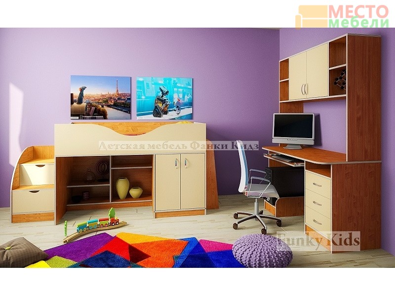 Детская модульная мебель Фанки Кидз 6 (композиция 3)