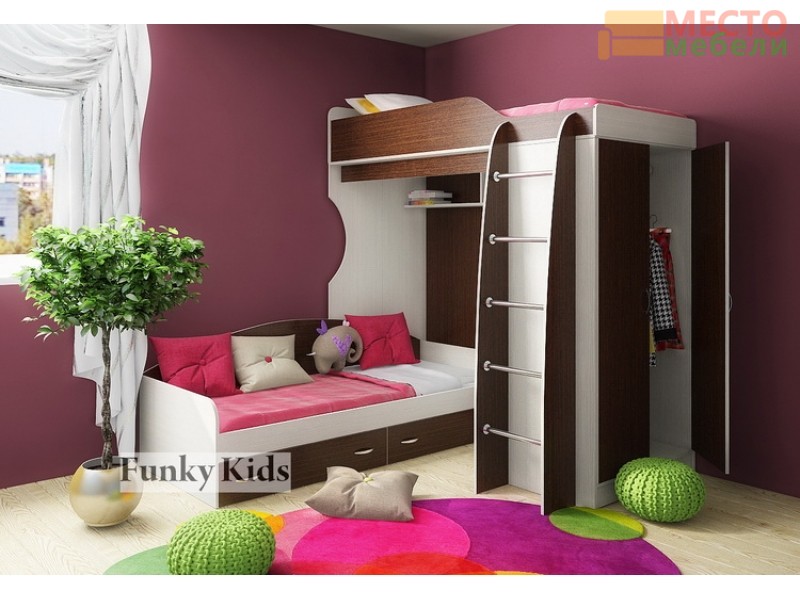 Детская модульная мебель Фанки Кидз 11 (композиция 3)
