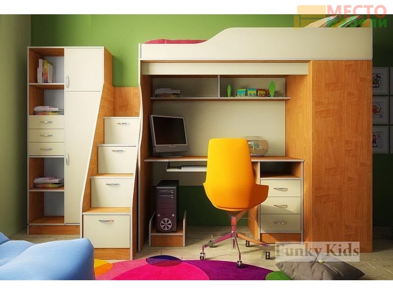 Детская модульная мебель Фанки Кидз 11 (композиция 7)