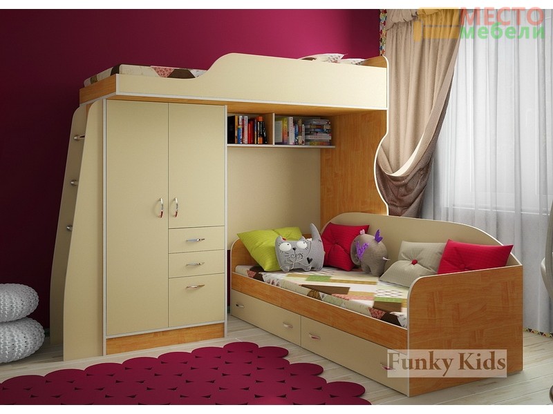 Детская модульная мебель Фанки Кидз 4 (композиция 5)
