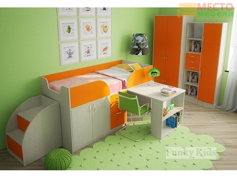 Детская модульная мебель Фанки Кидз 10 (композиция 3)