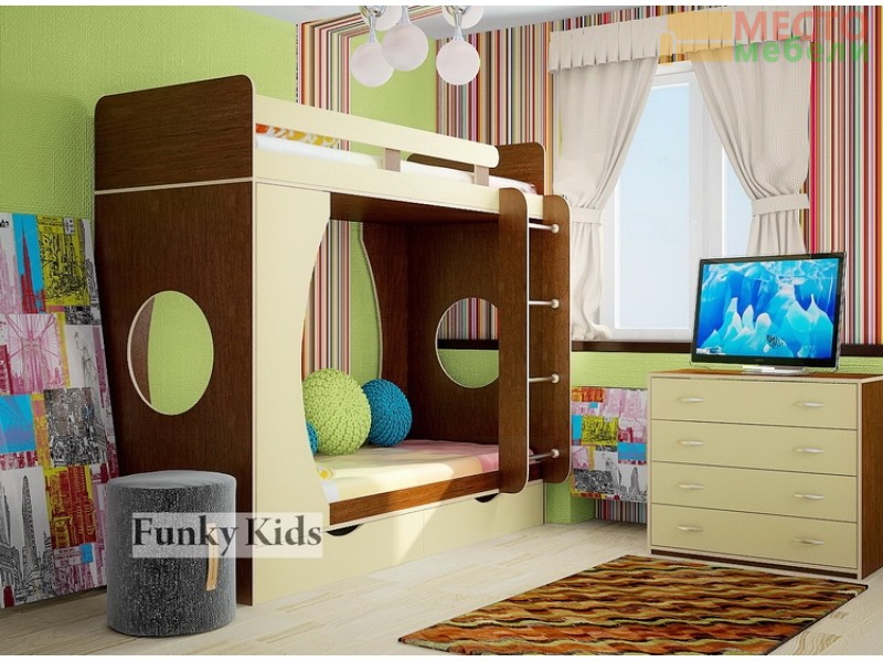 Детская модульная мебель Фанки Кидз 2 (композиция 1)