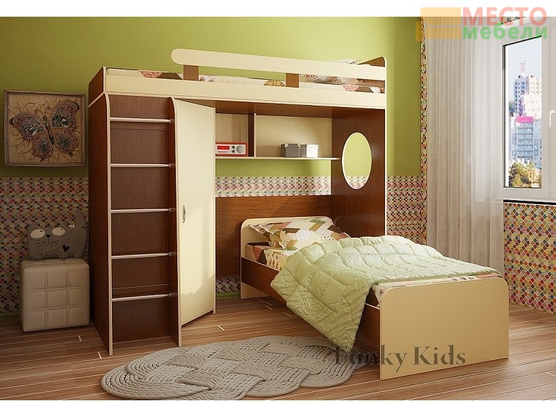 Детская модульная мебель Фанки Кидз 3 (композиция 1)