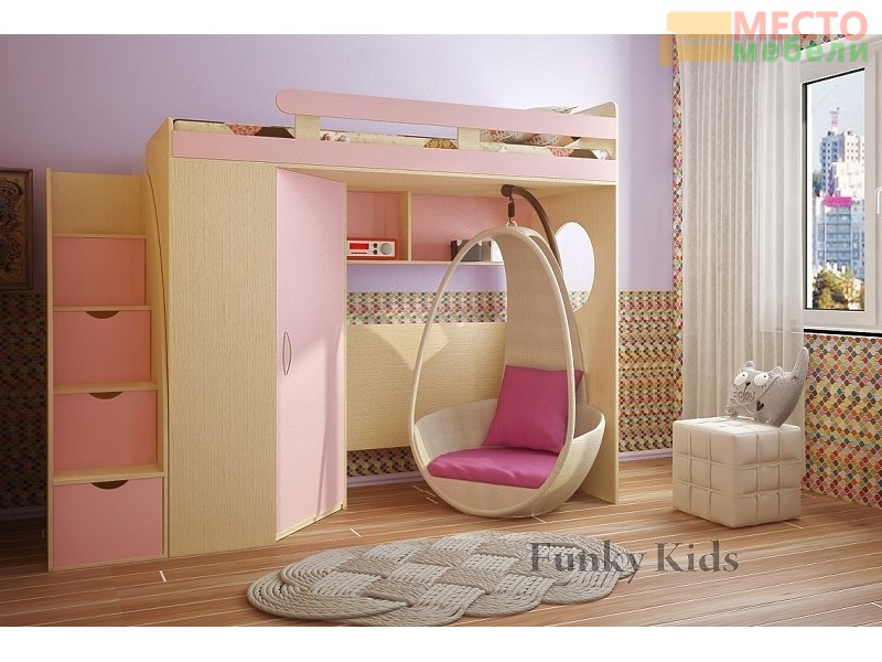 Детская модульная мебель Фанки Кидз 3 (композиция 4)