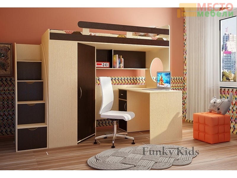 Детская модульная мебель Фанки Кидз 3 (композиция 5)