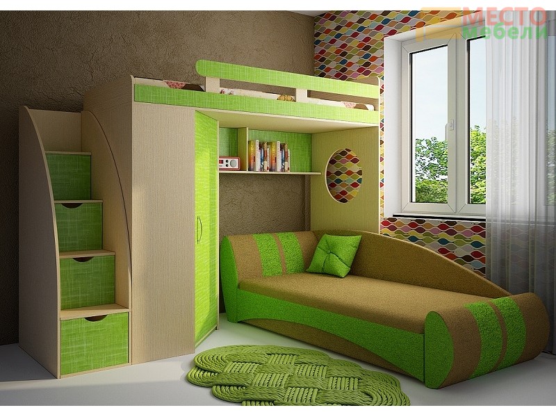 Детская модульная мебель Фанки Кидз 3 (композиция 6)