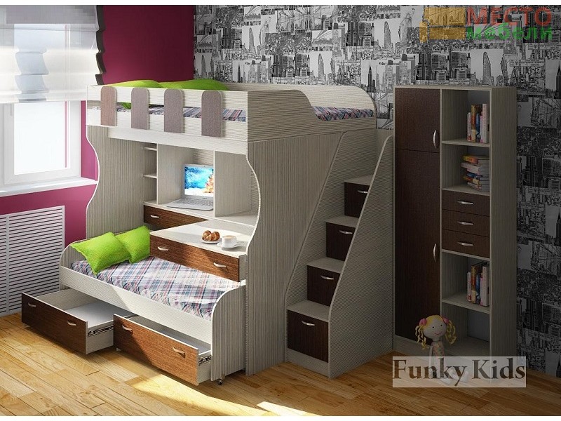 Детская модульная мебель Фанки Кидз 19 (композиция 6)