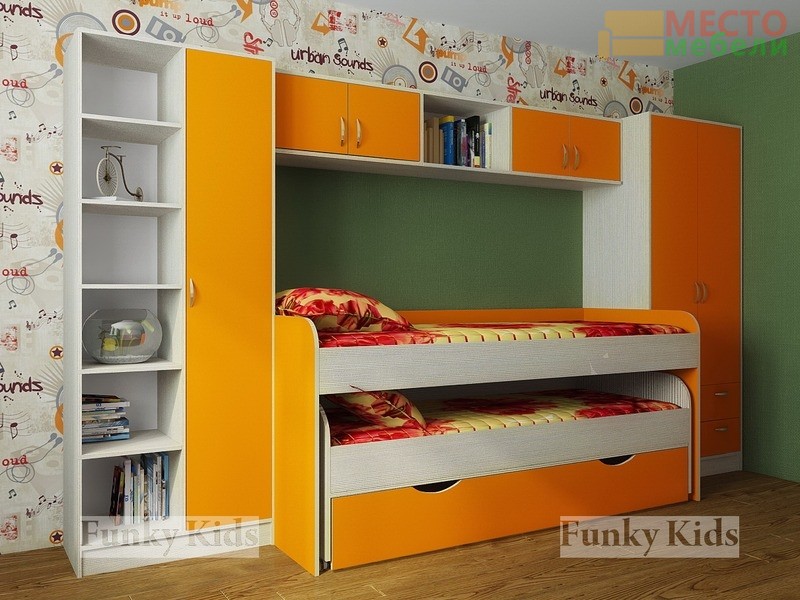 Детская модульная мебель Фанки Кидз 8 (композиция 4)