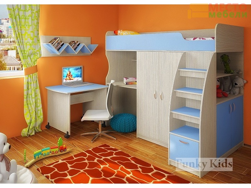 Детская модульная мебель Фанки Кидз 18 (композиция 1)