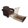 Кресло-кровать Кармен-2 рогожка коричневая