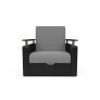 Кресло-кровать Шарм черно-серое