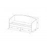 Кровать с ящиками Ki-Ki ДКД 2000.1