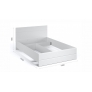 Кровать без ламелей 1400 Йорк Белый/белый глянец - Изображение 1