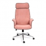 Кресло офисное CHARM, розовый флок