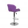 Барный стул Алмаз WX-2582 экокожа, фиолетовый - Изображение 3