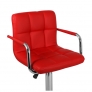 Барный стул Крюгер АРМ WX-2318C экокожа, красный