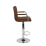Барный стул Крюгер АРМ WX-2318C экокожа, коричневый
