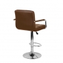 Барный стул Крюгер АРМ WX-2318C экокожа, коричневый