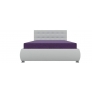 Диван кровать тахта Рио (фиолетовый/белый) микровельвет экокожа