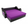Прямой диван Меркурий (фиолетовый/черный) микровельвет экокожа - Изображение 3