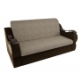 Прямой диван Меркурий (корфу 02/коричневый) корфу микровельвет - Изображение 1