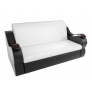 Прямой диван Меркурий (белый/черный) экокожа - Изображение 1