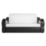 Прямой диван Меркурий (белый/черный) экокожа - Изображение 2