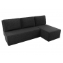 Угловой диван Поло (микровельвет черный) - Изображение 1