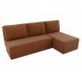 Угловой диван Поло (рогожка коричневый) - Изображение 5