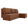 Угловой диван Поло (рогожка коричневый) - Изображение 3